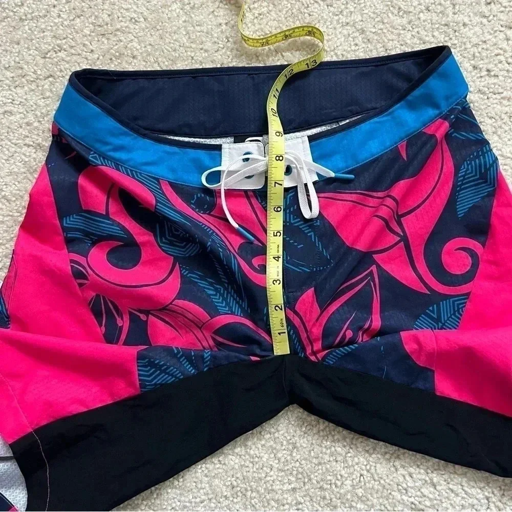 Qloom Silberhorn Bike Cycling Mountain Biking Shorts Pink Blue Women Sz Large